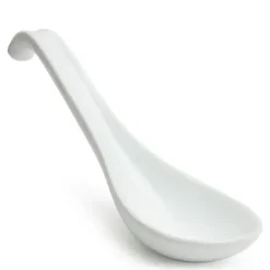 MIYA Company Soup Spoon With Hook - White Clearance