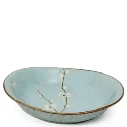 MIYA Company Spring Blossoms 8" X 7" Oval Bowl Outlet