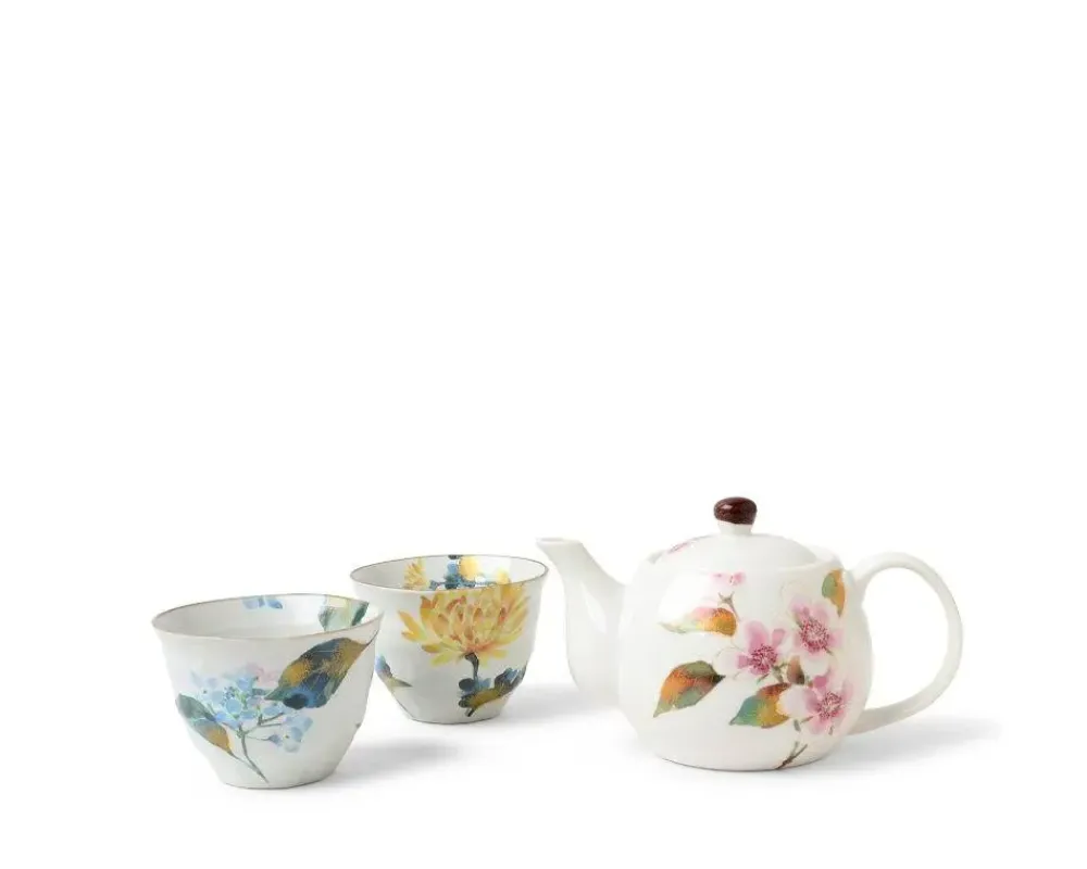 MIYA Company Summer Floral Tea Set New
