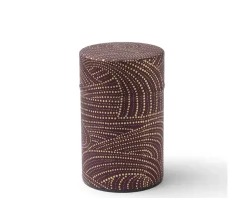 MIYA Company Tea Canister Purple/Gold Swirl Sale