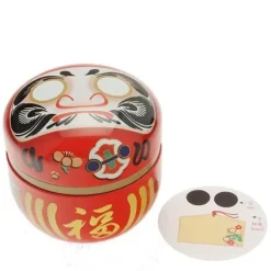 MIYA Company Tea Canister Red Daruma "Wishes" Outlet