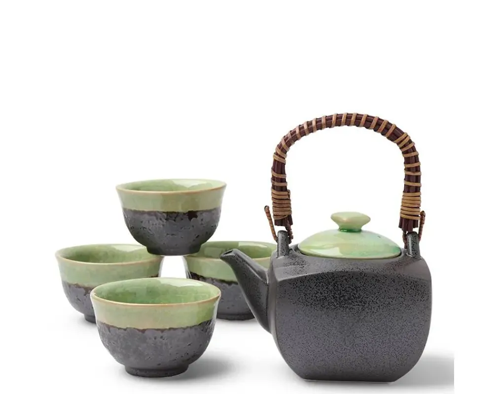 MIYA Company Tea Set Bronze/Jade Square Online