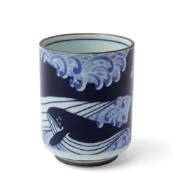 MIYA Company Teacup Blue Whale Waves Sale