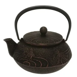 MIYA Company Teapot Cast Iron Copper Black Goldfish Hot