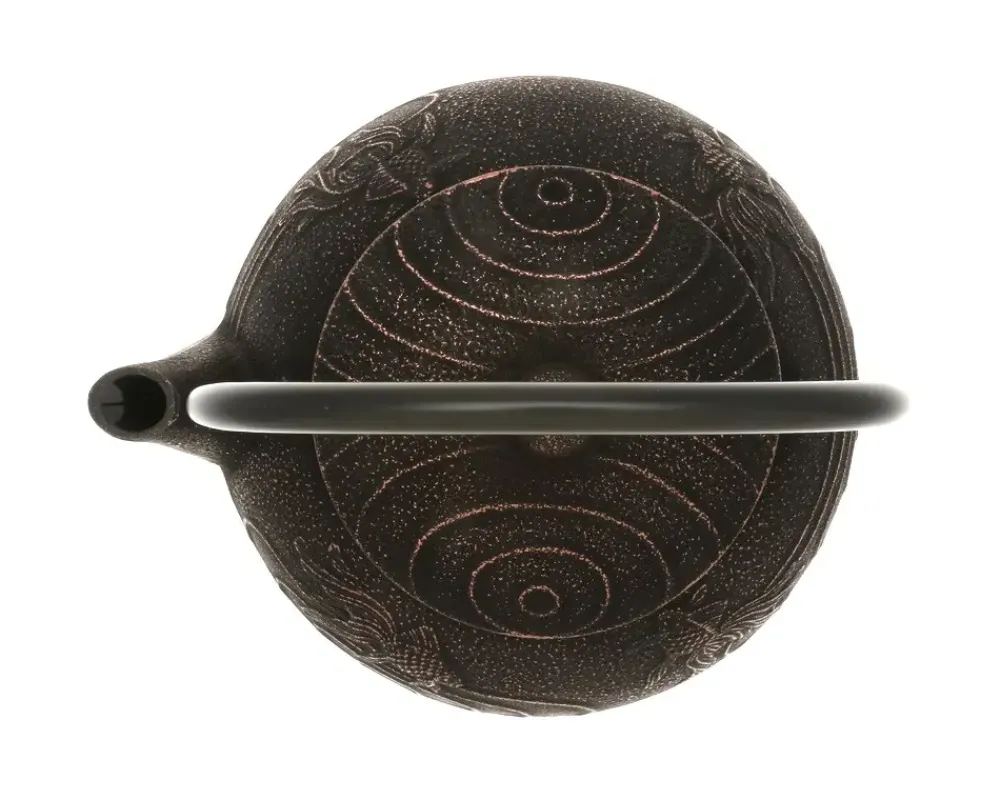 MIYA Company Teapot Cast Iron Copper Black Goldfish Hot