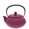 MIYA Company Teapot Cast Iron Gold Purple Chrysanthemum Clearance