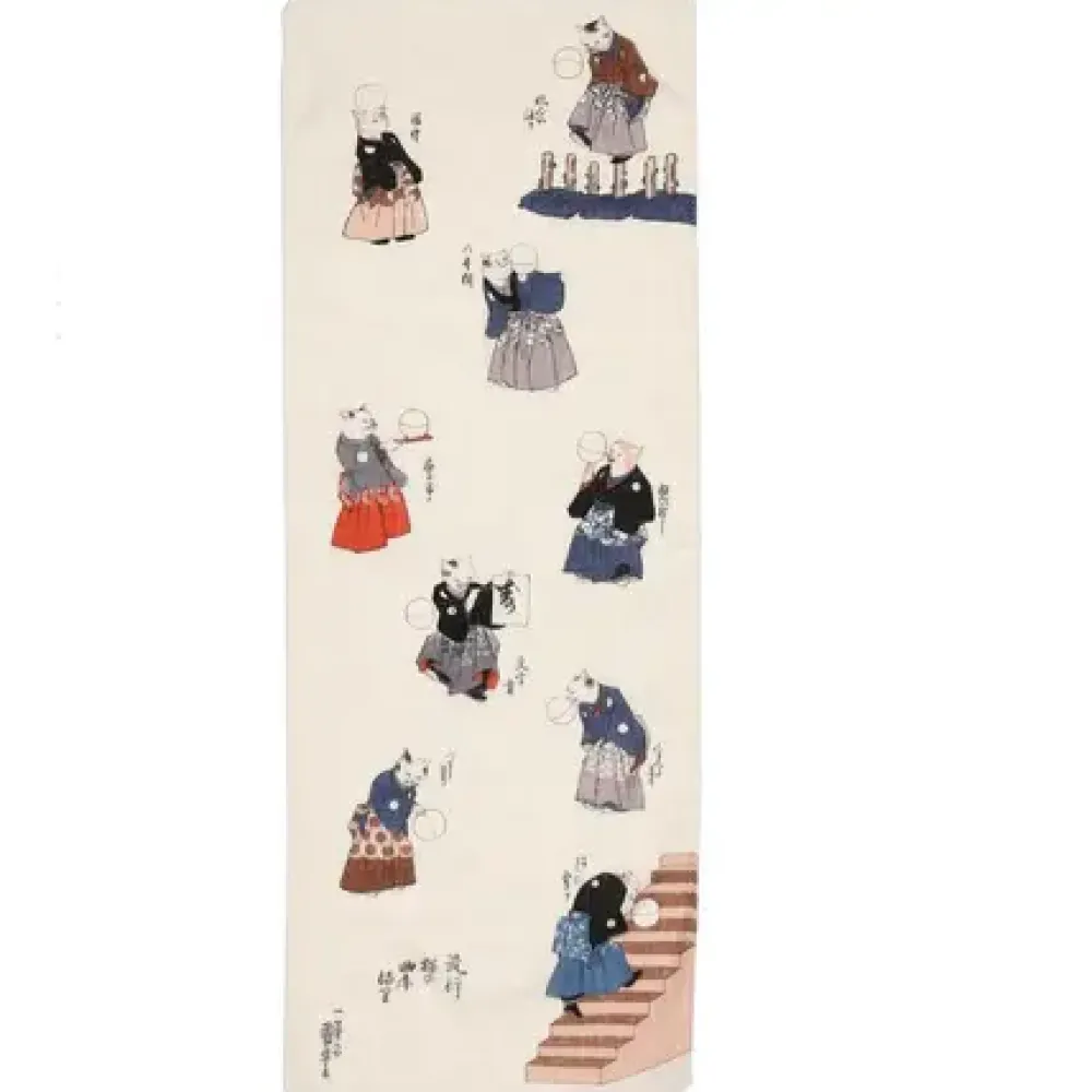 MIYA Company Tenugui Cat & Ball Hot