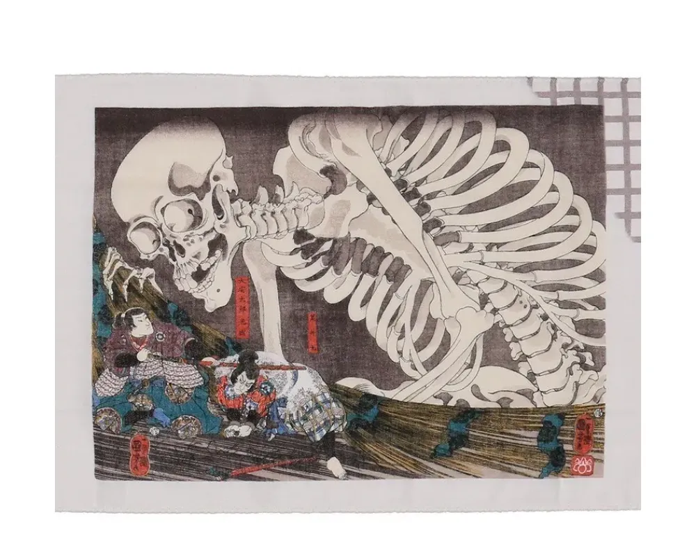 MIYA Company Tenugui Ruined Palace At Soma