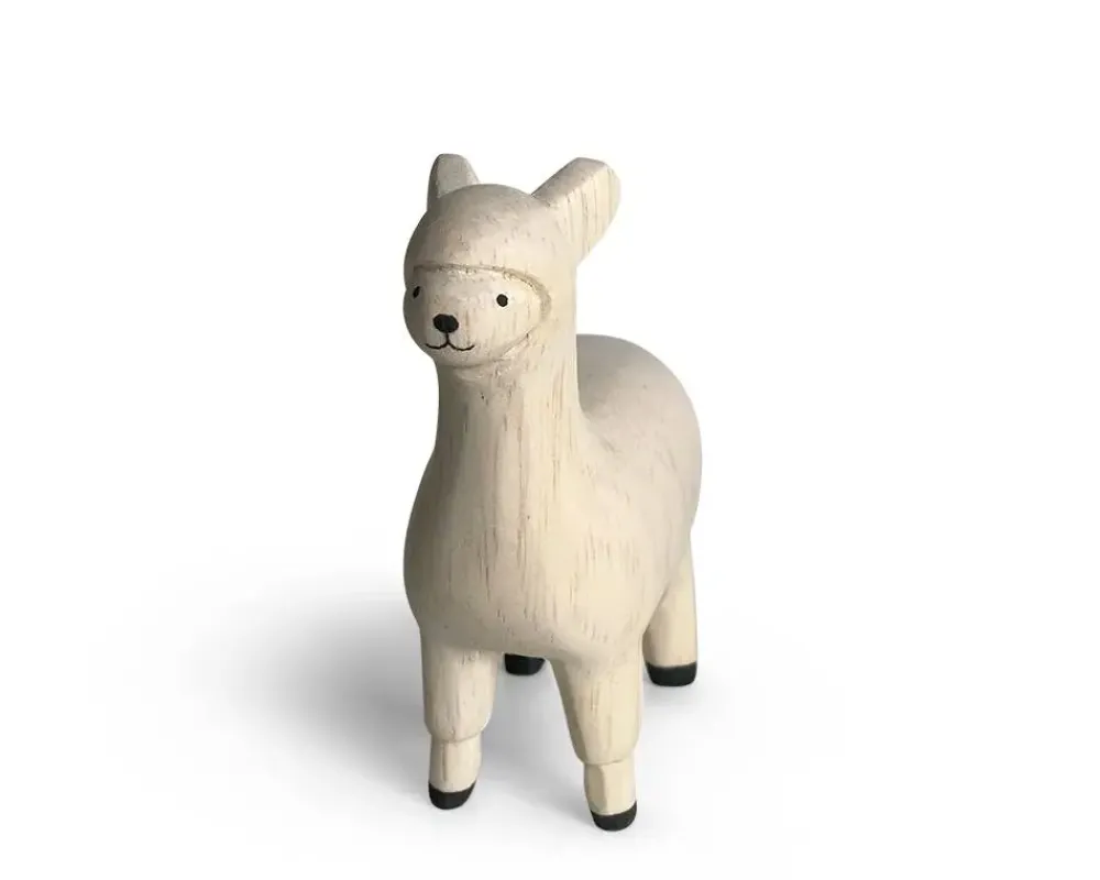 MIYA Company T-Lab Wooden Animal - Alpaca Online
