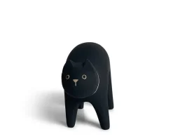 MIYA Company T-Lab Wooden Animal - Cat Black Outlet