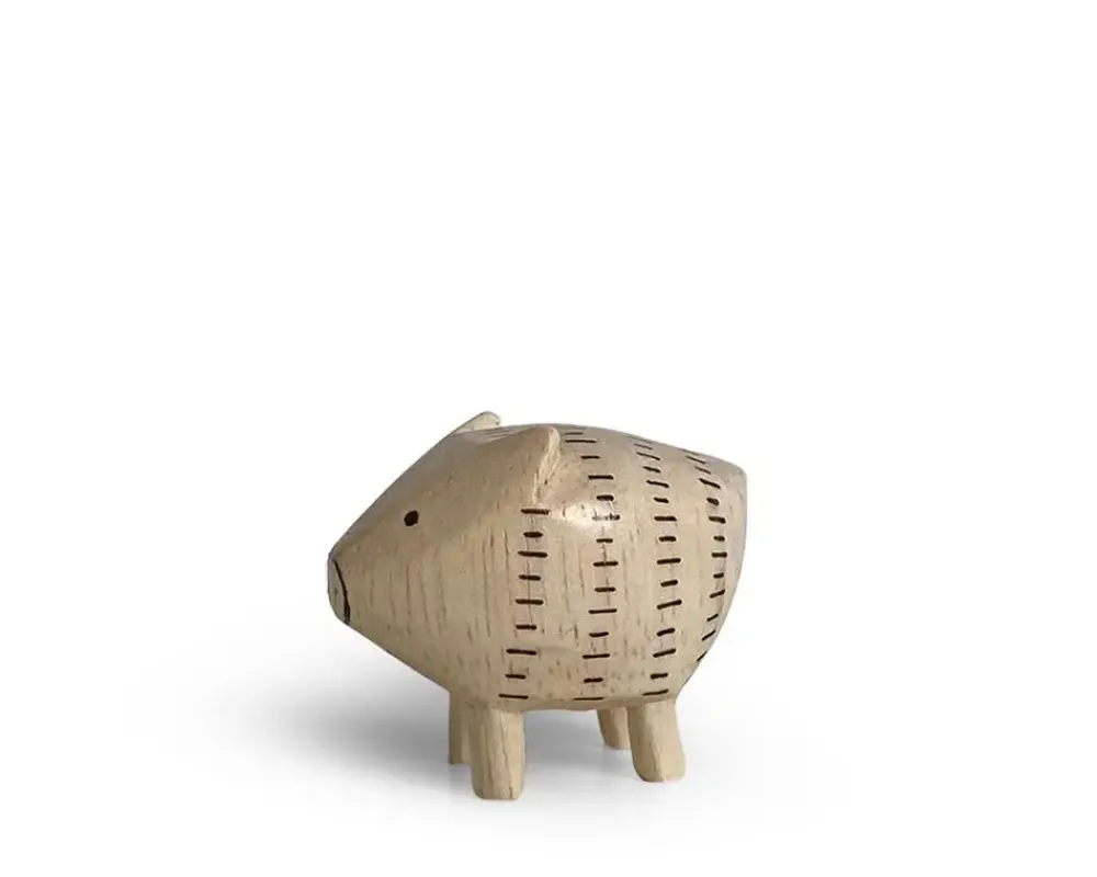 MIYA Company T-Lab Wooden Animal Zodiac Pig New