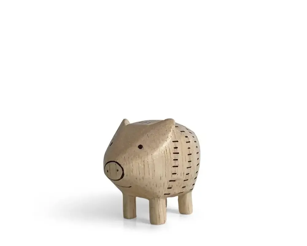 MIYA Company T-Lab Wooden Animal Zodiac Pig New