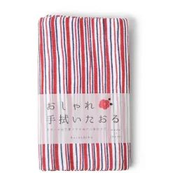 MIYA Company Towel Red Stripes Hot