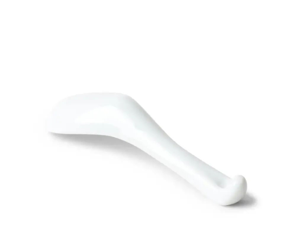 MIYA Company White Porcelain Soup Spoon With Stopper Best