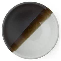 MIYA Company White Stripe 3.25" Sauce Dish New