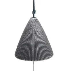 MIYA Company Wind Chime Cone Pewter Ribbed 2" Sale
