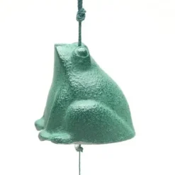 MIYA Company Wind Chime Frog Green Clearance