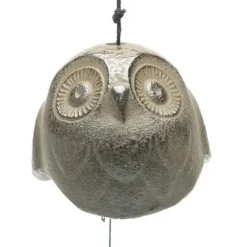 MIYA Company Wind Chime Owl Brown 2" Sale