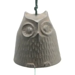 MIYA Company Wind Chime Owl Brown 2-1/2" Outlet