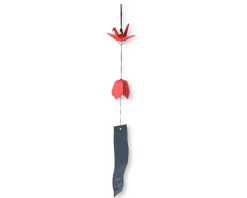 MIYA Company Wind Chime Peace Crane Red 1-7/8" Clearance